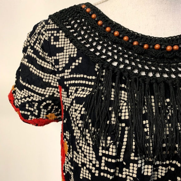 Floreat Anthro Southwest Embroidered Shift Dress - Picture 3 of 8